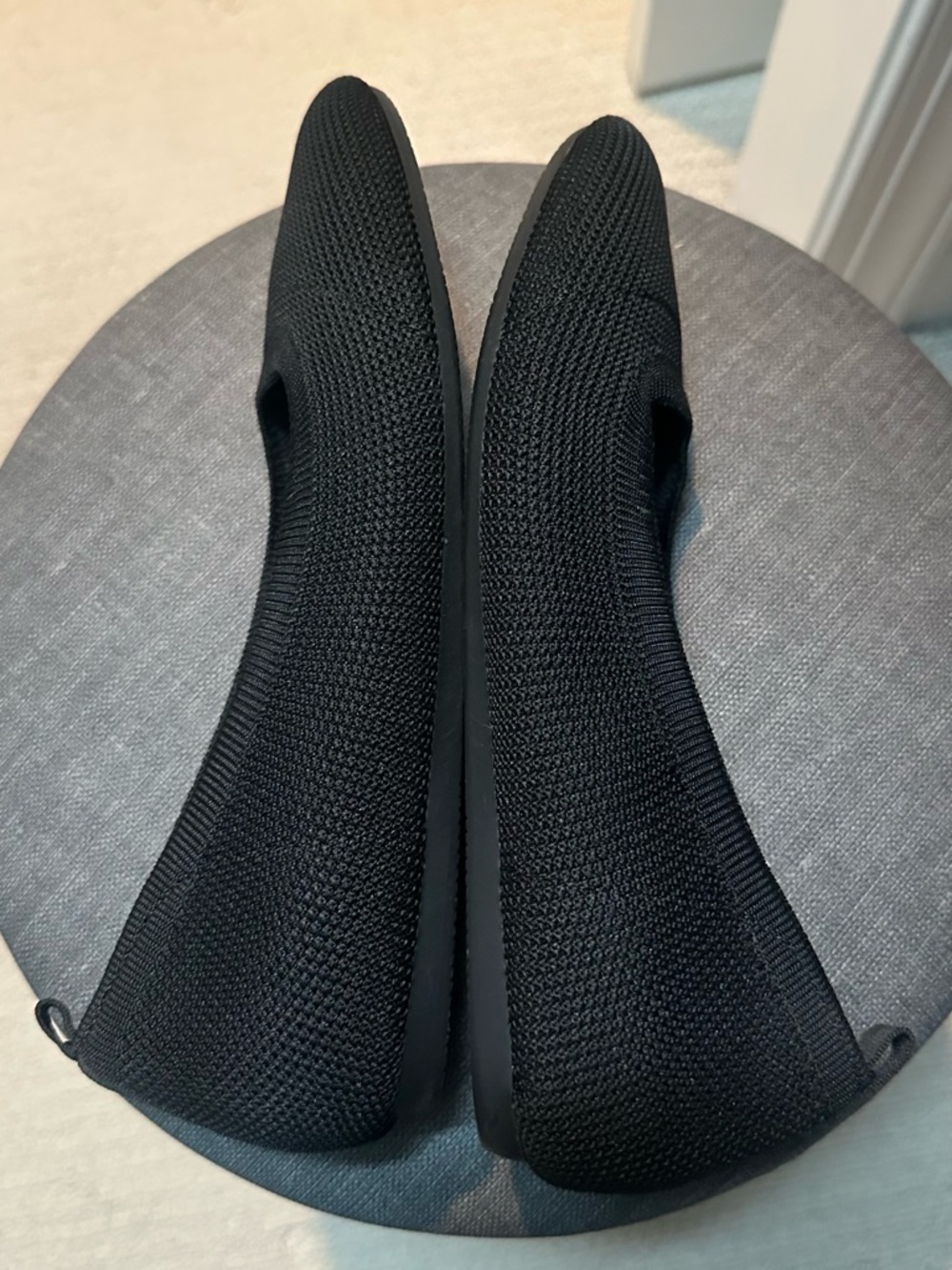 Cushionaire Black Knit Slip-On Flats - Comfort Walk